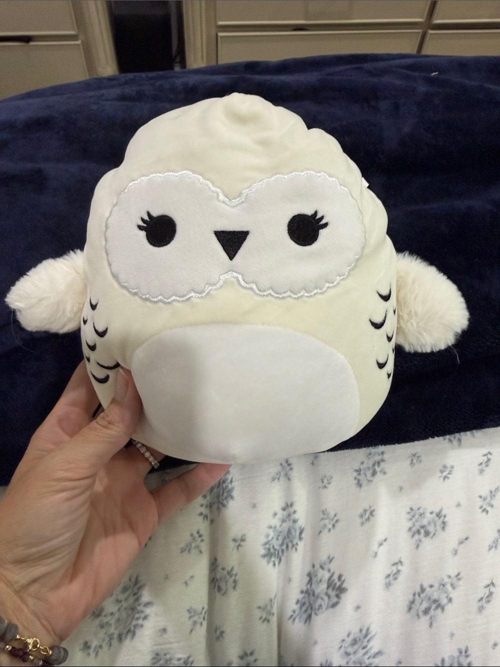 Squishmallows Cream and White Owl Plush